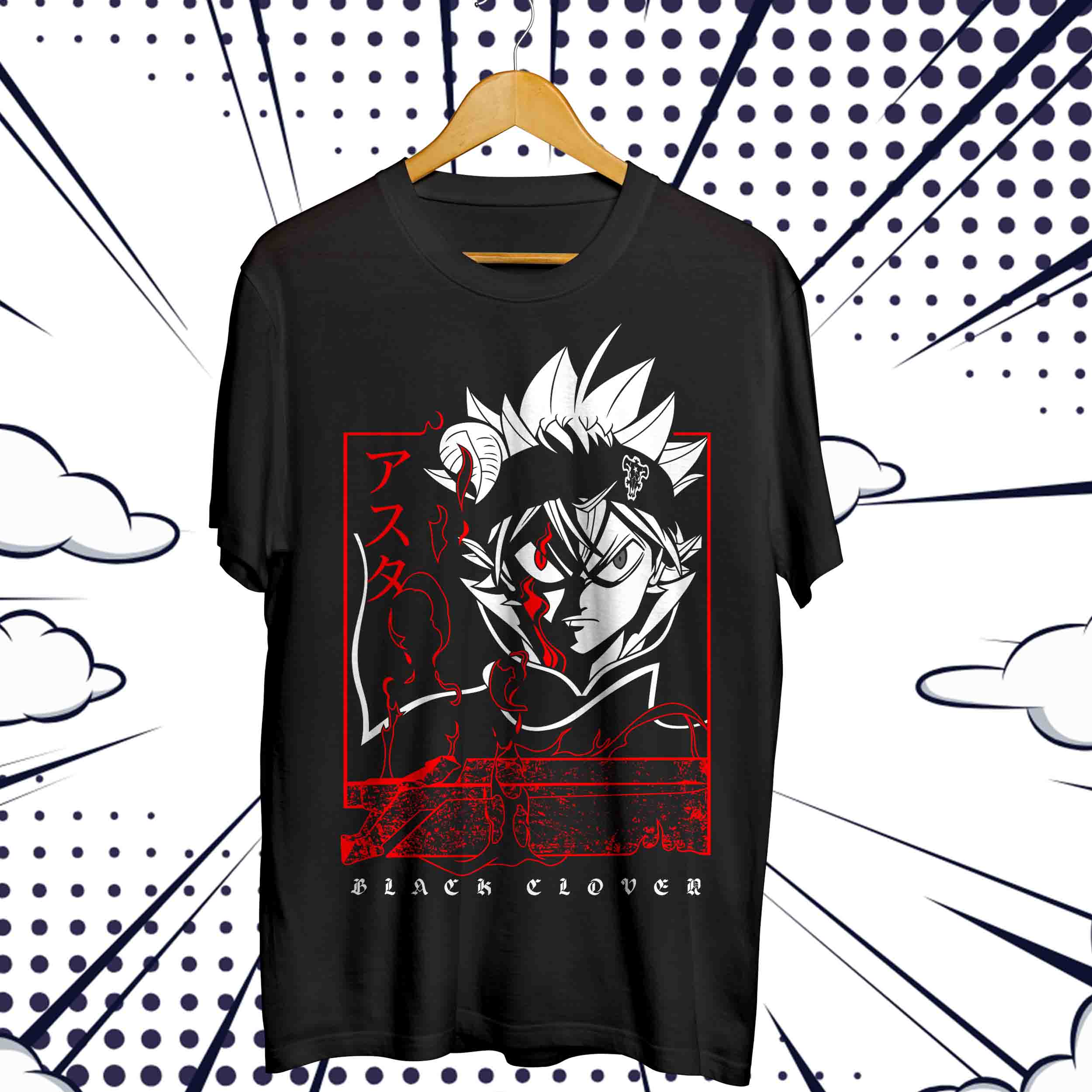 Camiseta Black Clover - Asta V3